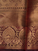 Maroon Banarasi silk saree - GAL4