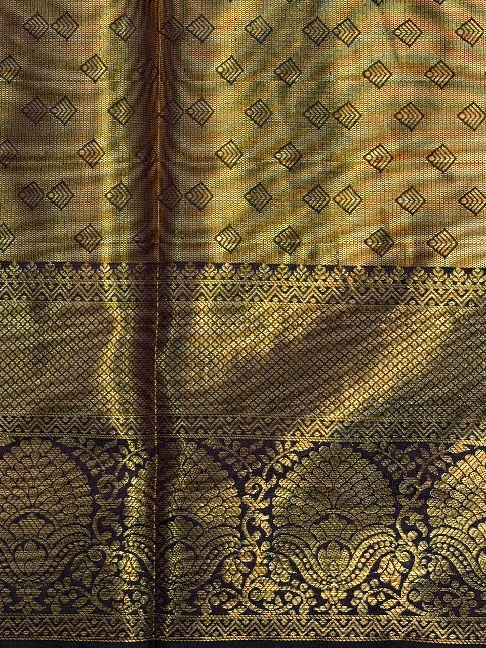 Deep Wine Banarasi silk saree - GAL4A