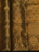 Brown Banarasi silk saree - GAL4B