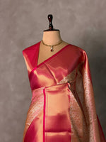 Pink and magenta Banarasi silk saree -LZ12B
