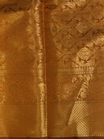 Mustard Yellow Banarasi silk saree - GAL5C