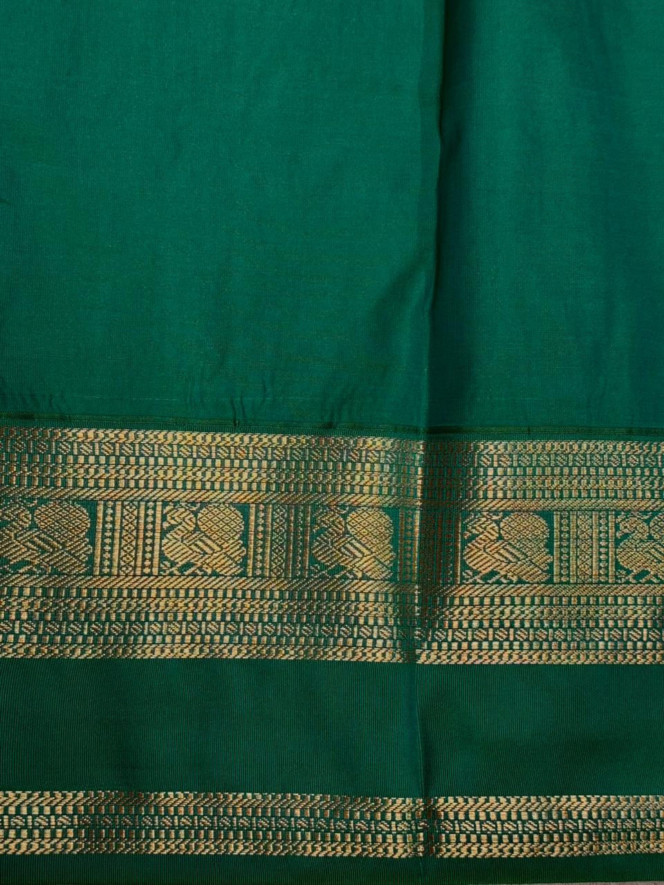 Yellow and Green kanchipuram silk saree- PSSR329