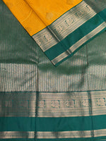 Yellow and Green kanchipuram silk saree- PSSR329
