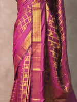 Purple Banarasi silk saree - GAL6