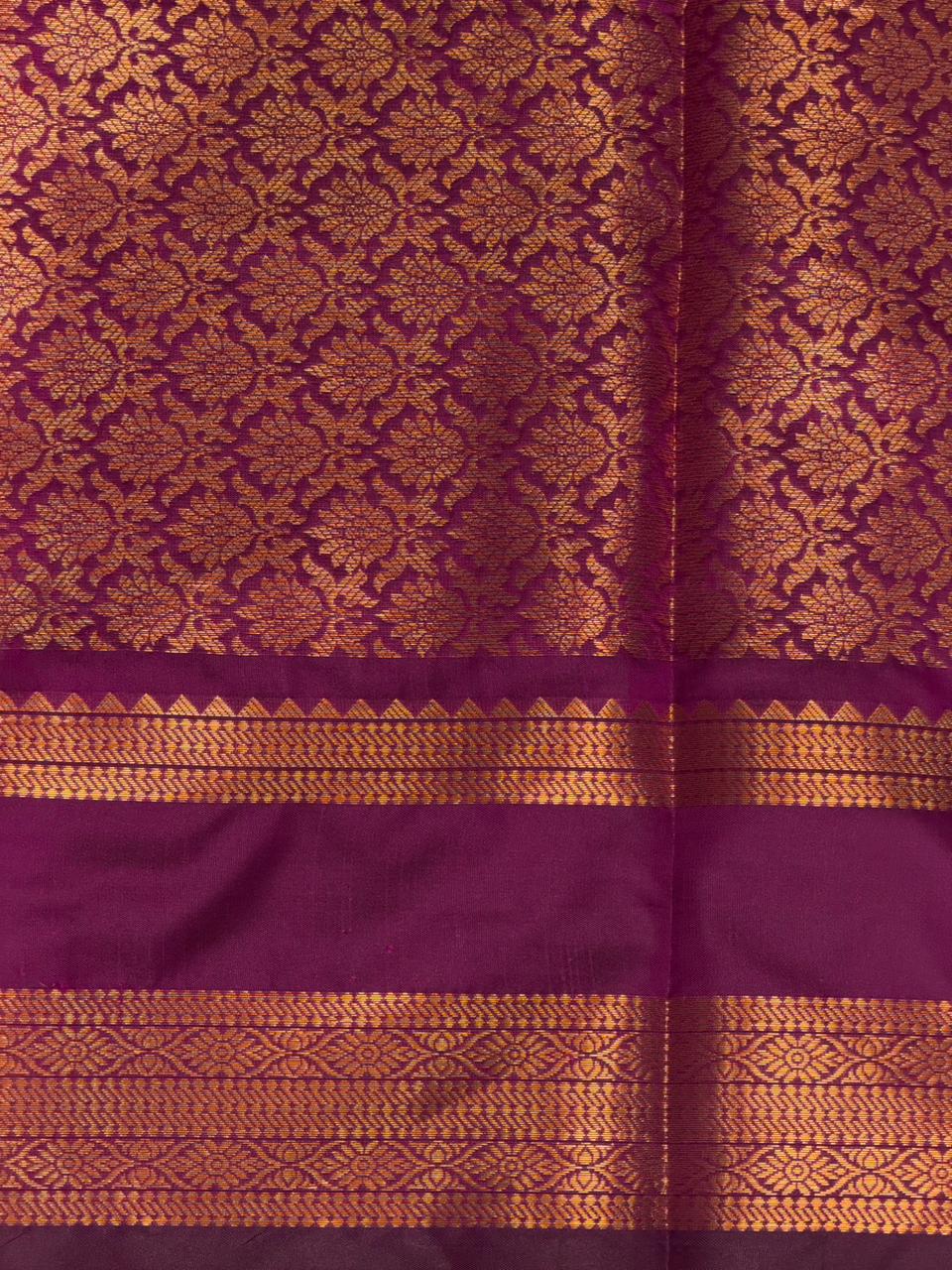 Purple Banarasi silk saree - GAL6