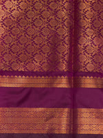Purple Banarasi silk saree - GAL6