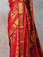 Maroon Red Banarasi silk saree - GAL6C