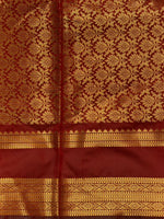 Maroon Red Banarasi silk saree - GAL6C