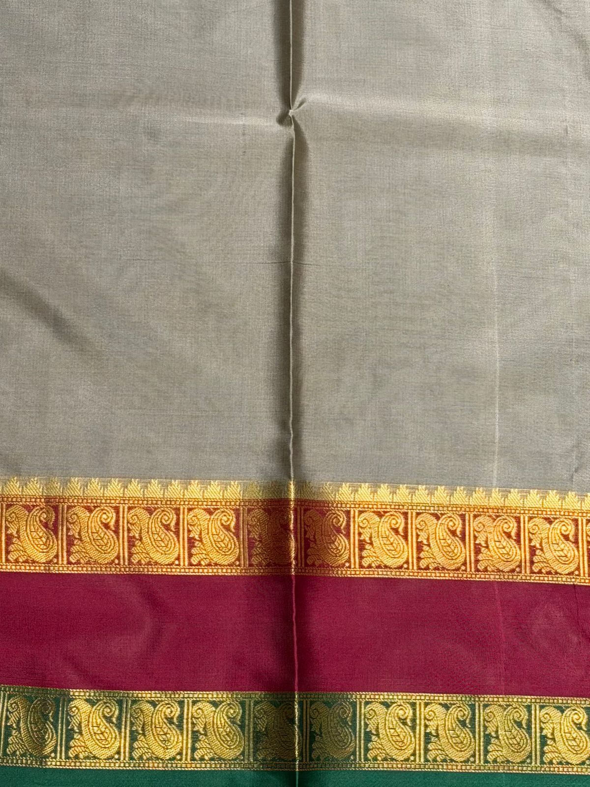 Grey Banarasi silk saree - PIH75