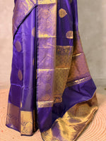 Violet Banarasi silk saree - GAL4E