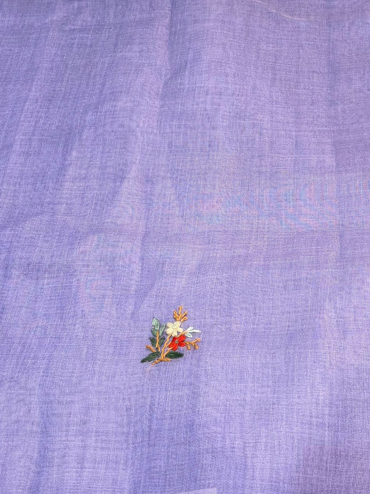Lavender Tissue linen saree- PBR5C