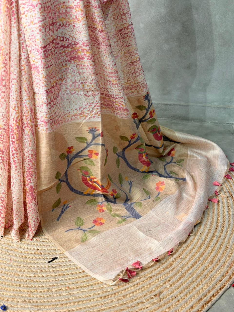 Jamdani Silk cotton saree- PBR4P