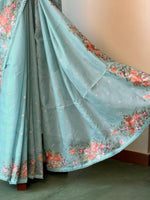 Blue silk kotta saree saree- PBR7B