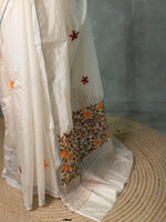 Offwhite Silk kotta saree saree- PBR8D