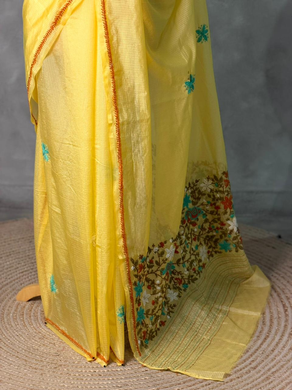 Yellow Silk kotta saree saree- PBR8E