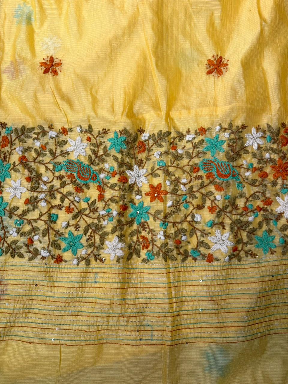 Yellow Silk kotta saree saree- PBR8E
