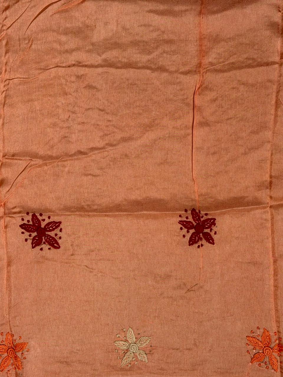 Peach Silk kotta saree saree- PBR8G