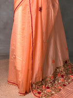Peach Silk kotta saree saree- PBR8G