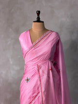 Lilac Pink Silk kotta saree saree- PBR8H