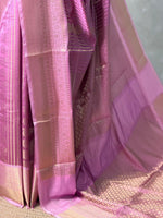 Lilac Pink banarasi silksaree -LZ8I