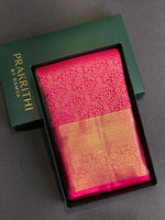 Rani Pink Kanchipuram saree- PBRIDE40A