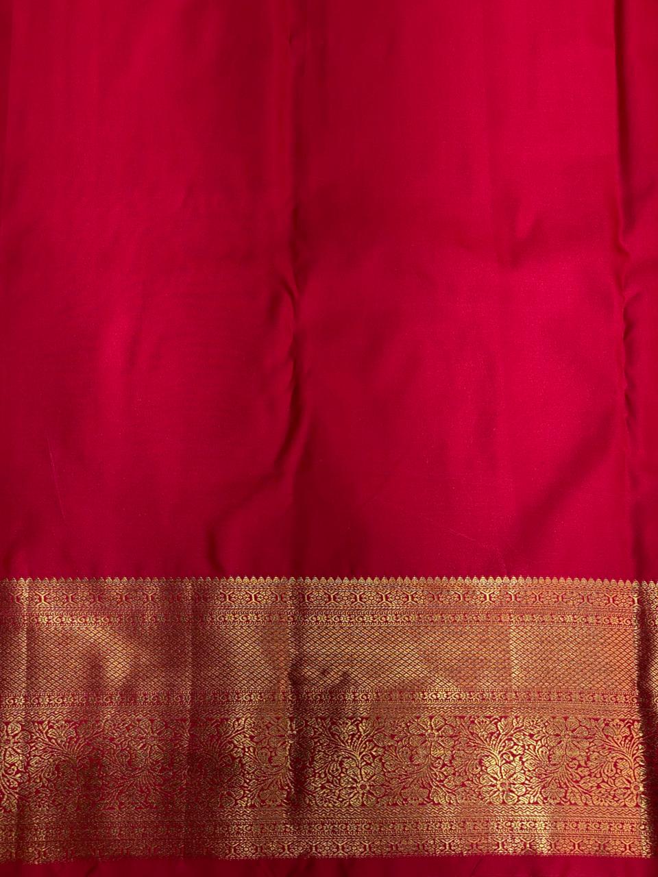 Pinkish Red Kanchipuram saree- PBRIDE40C