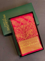 Maroon Kanchipuram saree- PBRIDE41A