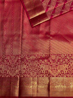 Pinkish Red Kanchipuram saree- PBRIDE41B