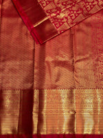 Maroon Kanchipuram saree- PBRIDE42A