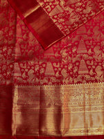 Maroon Kanchipuram saree- PBRIDE42A