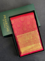 Reddish Pink Kanchipuram saree- PBRIDE43