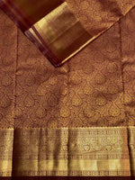 Dark Brown Kanchipuram saree- PBRIDE43A