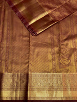Dark Brown Kanchipuram saree- PBRIDE43A