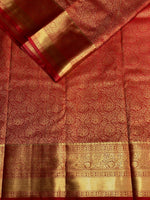 Brick Red Kanchipuram saree- PBRIDE43B