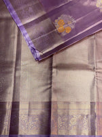 Lavender Tissue Meena Kanchipuram saree- PBRIDE46A