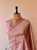 Pink Bridal banarasi silksaree -PBR9
