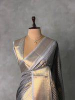 Grey banarasi silksaree -LZ8E
