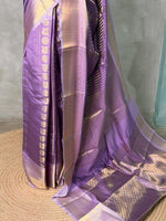 Lavender banarasi silksaree -LZ8F
