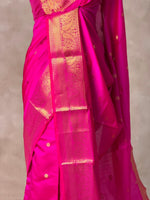 Magenta Banarasi silk saree -RUK45A