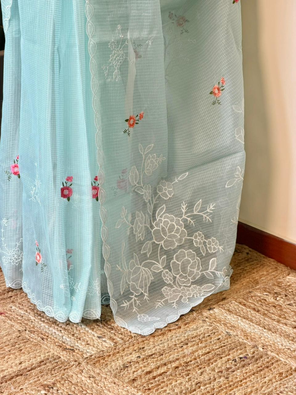 Pastal blue silk Kotta sareesaree -PBR10G