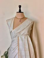 Nude shade tusser silk saree -PBR15
