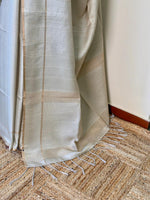 Nude shade tusser silk saree -PBR15