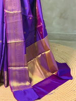 Violet Banarasi silk saree -RUK45C