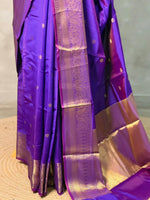 Violet Banarasi silk saree -RUK45C