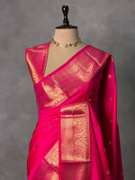 Rani Pink Banarasi silk saree -RUK45B