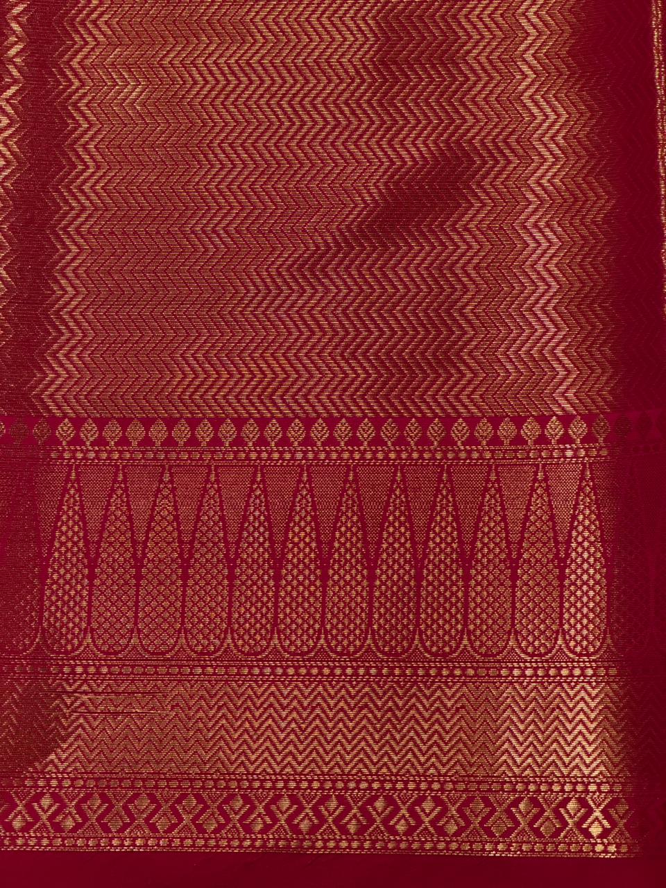 Rani Pink Banarasi silk saree -RUK45B