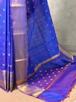 Blue Banarasi silk saree -RUK46
