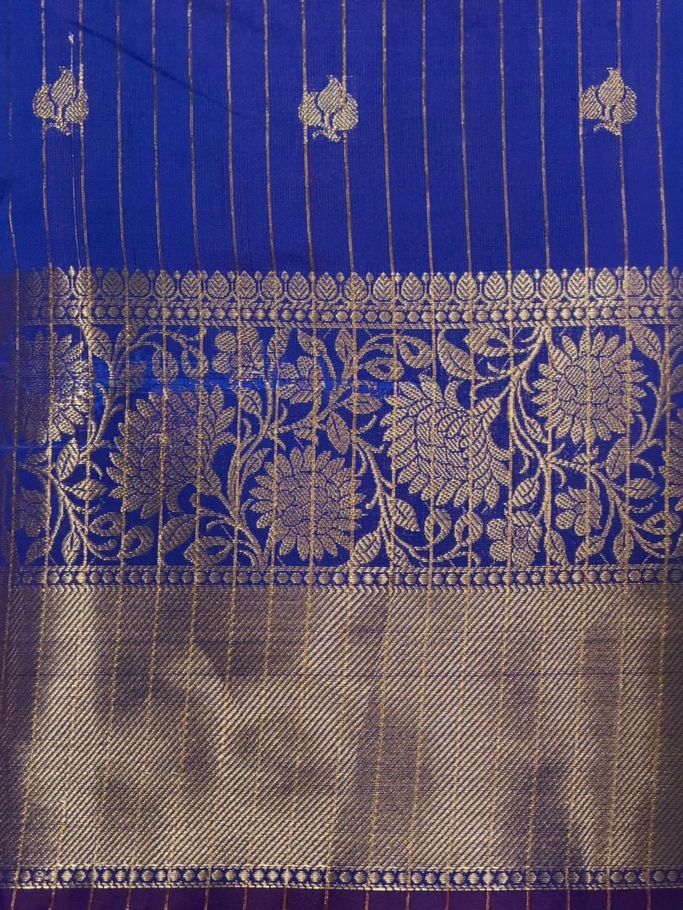 Blue Banarasi silk saree -RUK46