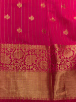 Rani Pink Banarasi silk saree -RUK46A