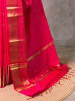 Rani Pink Banarasi silk saree -RUK46A